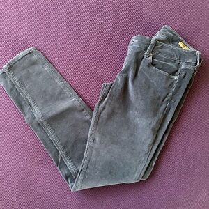 Women's Corduroy Charcoal Gray Jeans